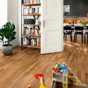 Parkettgolv Berg & Berg Ek L Vild Borstad Naturolja 3-Stav