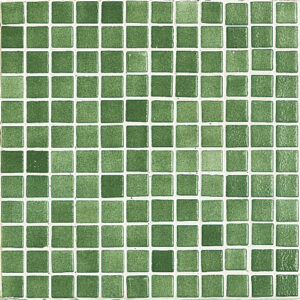 Glasmosaik Grön  2,5x2,5, ark 31,7x31,7