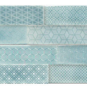 Opal Aqua dekor mix 7,5x30