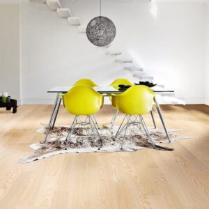 Trägolv Kährs Original Falsterbo VIt Ask, Mattlackerat 2-Stavs Parkettgolv