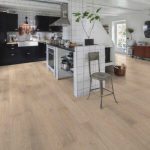 Trägolv Kährs Horizon Vit Ek, Ultramattlackat Borstat 1-Stav Parkettgolv